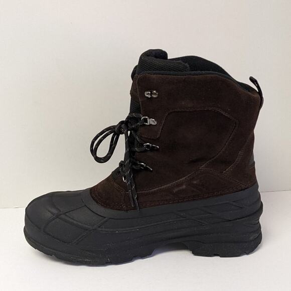 Kamik Fargo 2 Waterproof Winter Boots, Dark Brown Suede, Men's 13 M - Picture 4 of 7